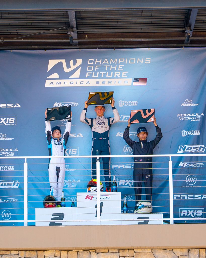 The KA100 Junior podium from COTF America Round 4