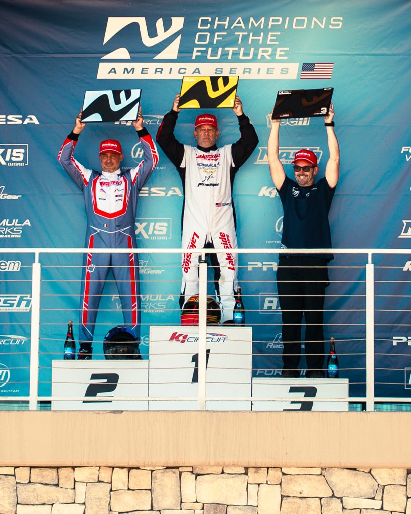 The KA100 Heritage podium for COTF America, Round 8