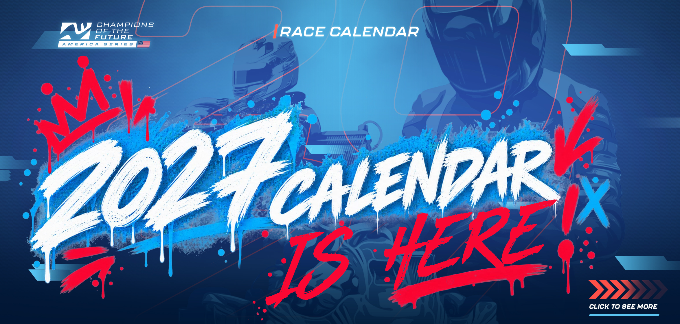 Champions of the Future America notification image with text reading "2027 Calendar is Here!"